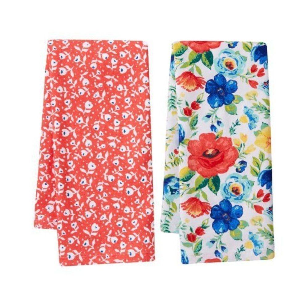 The Pioneer Woman Delaney Floral 2-Piece Kitchen Towel Set